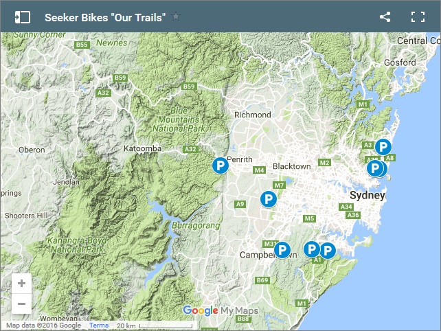 Sydney Our Trails Map