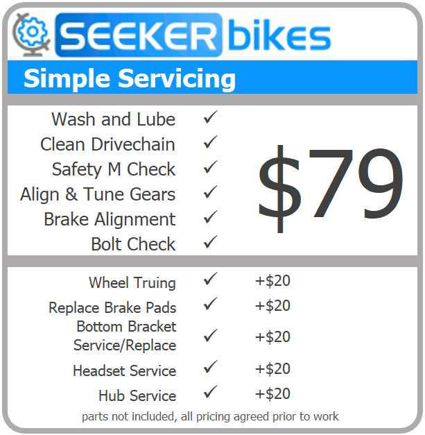 seeker bikes servicing